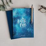 Be Wild And Free Mottolu Çizgisiz Defter