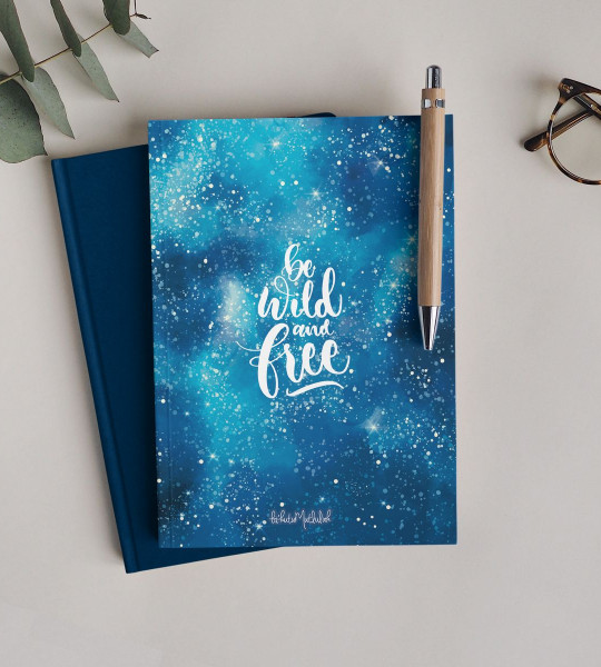 Be Wild And Free Mottolu Çizgisiz Defter