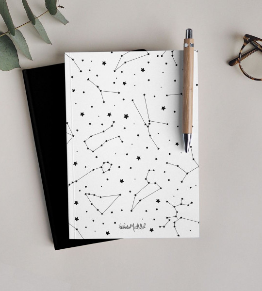 Beyaz Astroloji Çizgisiz Defter