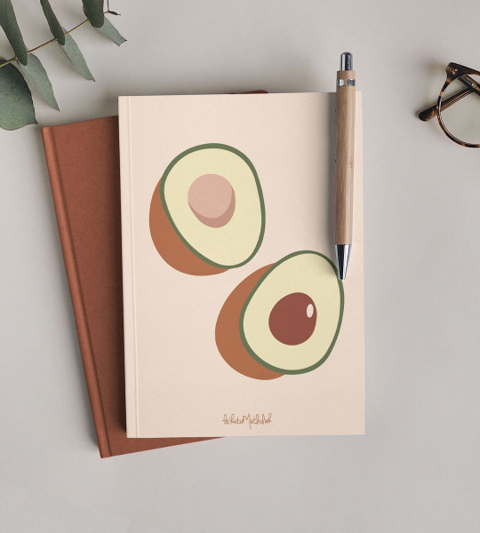 Boho Avokado Çizgisiz Defter