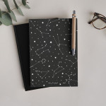 Siyah Astroloji Çizgisiz Defter