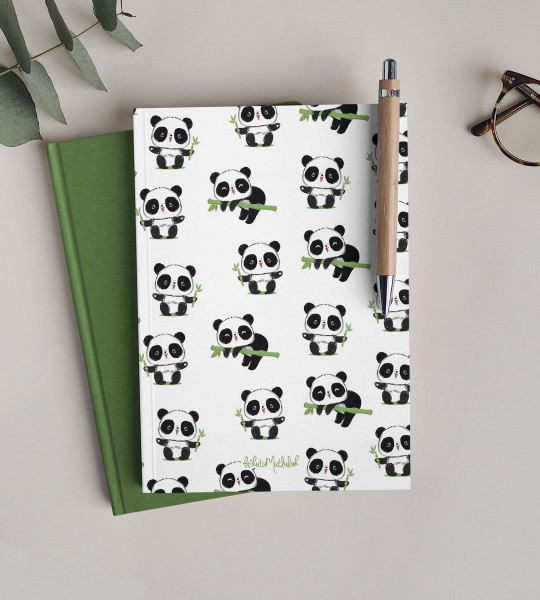 Panda Çizgisiz Defter