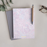 Pastel Renkler Cam Deseni Çizgisiz Defter