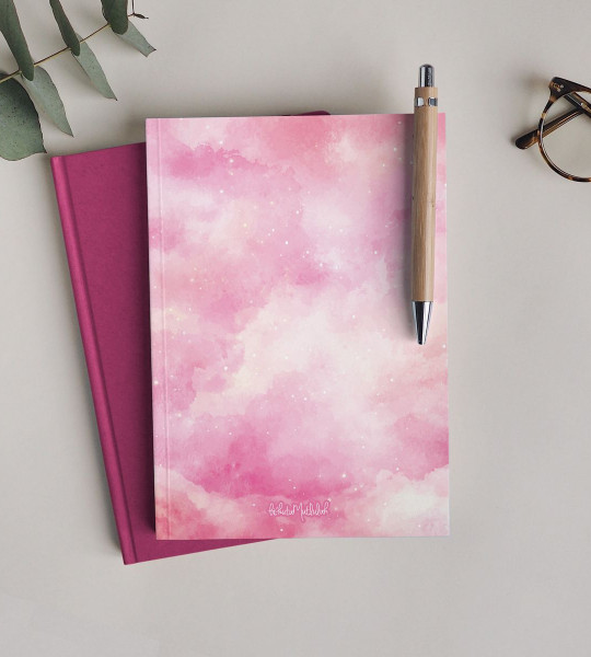 Pembe Bulutlar Çizgisiz Defter