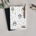 Unicorn Panda Çizgisiz Defter