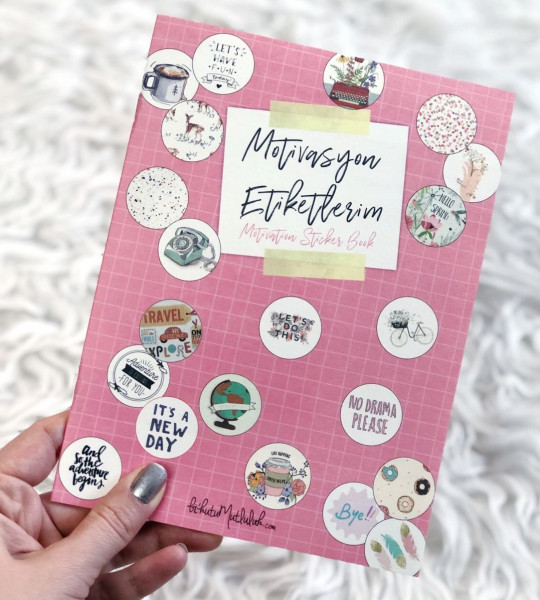 Motivation Sticker Book - Motivasyon etiket Kitabı